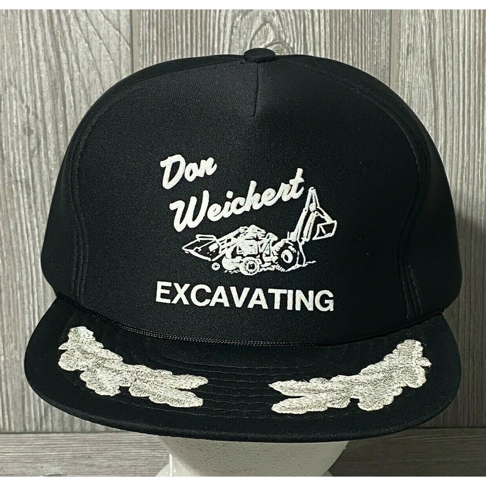Don Weichert Excavating Black Trucker Hat One Size‎ Fits All Speedway